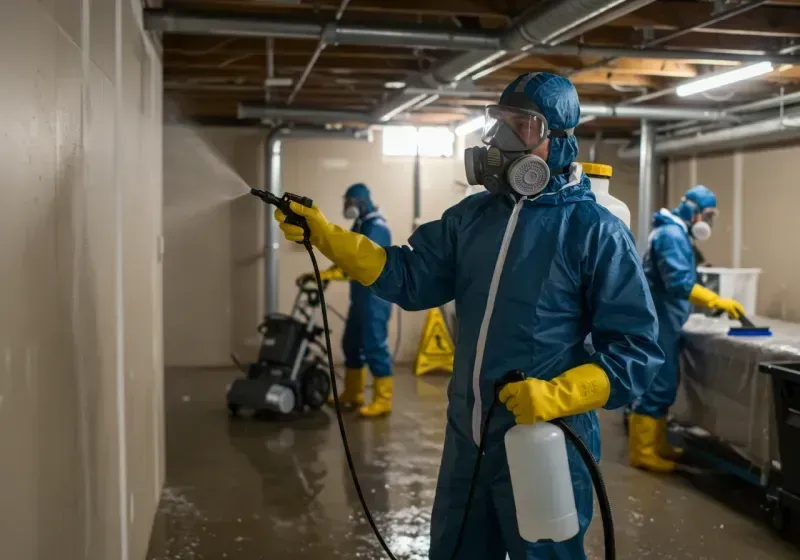 Basement Sanitization and Antimicrobial Treatment process in Richmond, MA