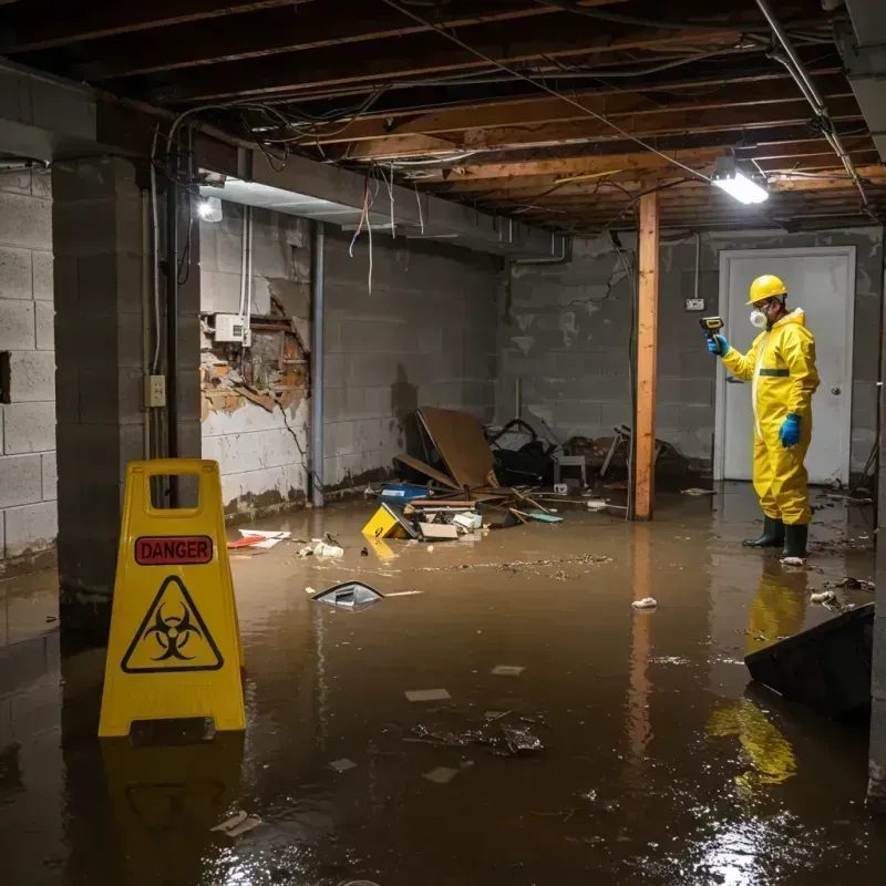 Flooded Basement Electrical Hazard in Richmond, MA Property